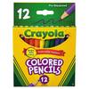 Crayola Color Pencil, Short Barrel, Assorted, PK12 684112